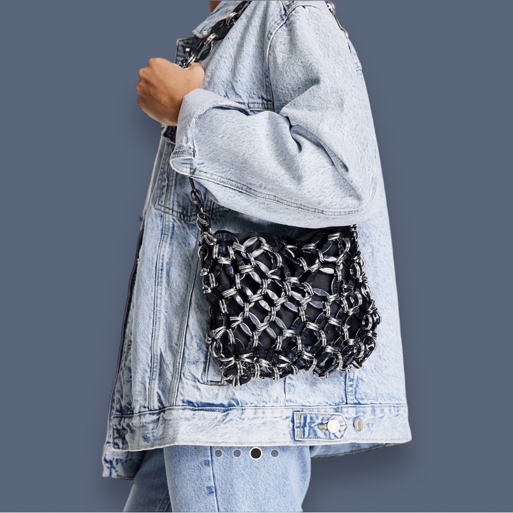 Top Shop Acrylic Chain Shoulder Bag